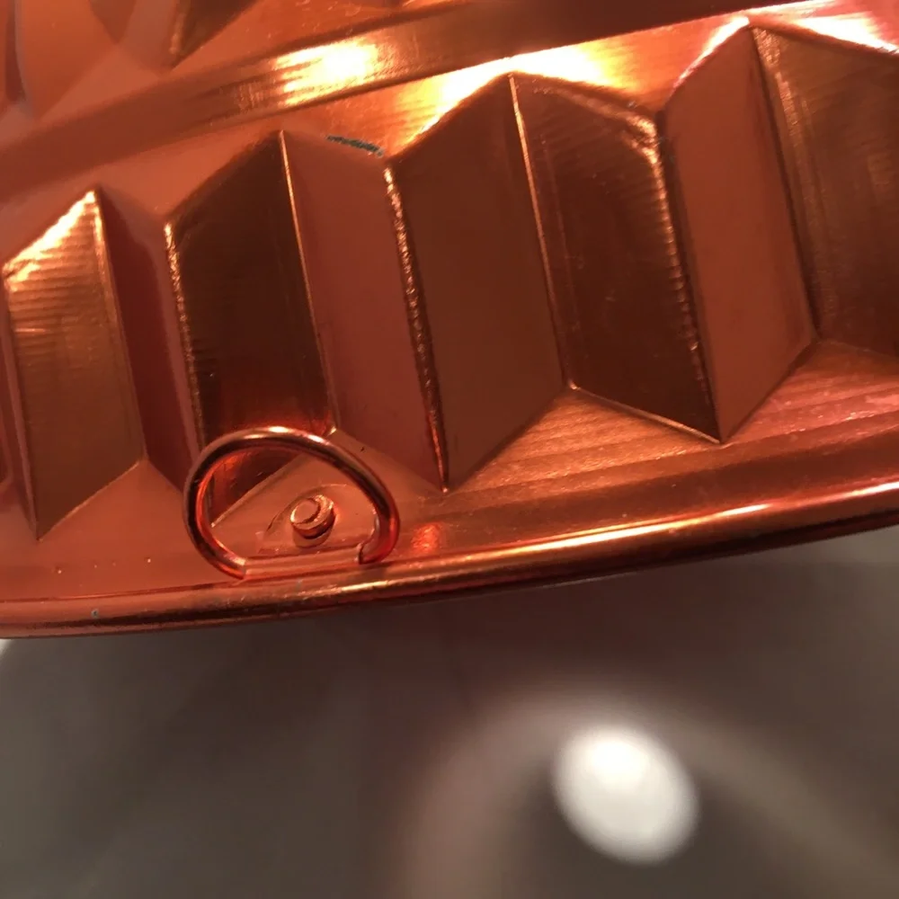 Vintage copper‎ jello or cake mold